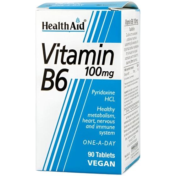 Health Aid Vitamin B6 100mg - 90 κάψουλες image 0