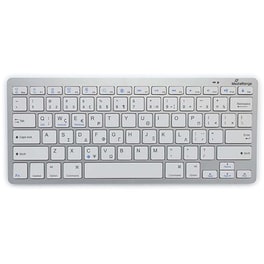 MediaRange MROS132-GR Ασύρματο Bluetooth Πληκτρολόγιο - Ασημί (GR)