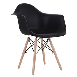 Καρέκλα Esmarket Corylus Pp 60x60x80cm - Μαύρο