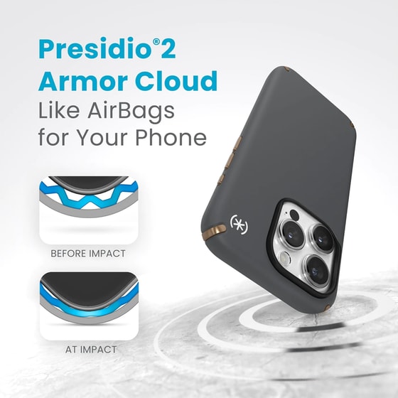 Θήκη Apple iPhone 15 Pro - Speck Presidio2 Pro MagSafe - Charcoal Grey/Cool Bronze image 2