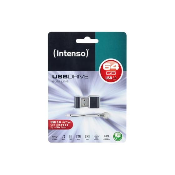 Usb stick Intenso Slim Line 64GB 3.0 Μαύρο image 2