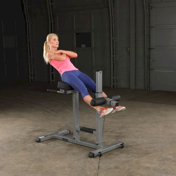 Ραχιαίων Πάγκος Γυμναστικής Body-Solid Back Hyperextension GRCH322 114x66x109cm - Γκρι/ Μαύρο image 4