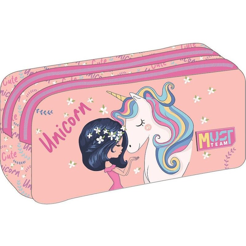 Κασετίνα Οβάλ Must Team Girl Unicorn