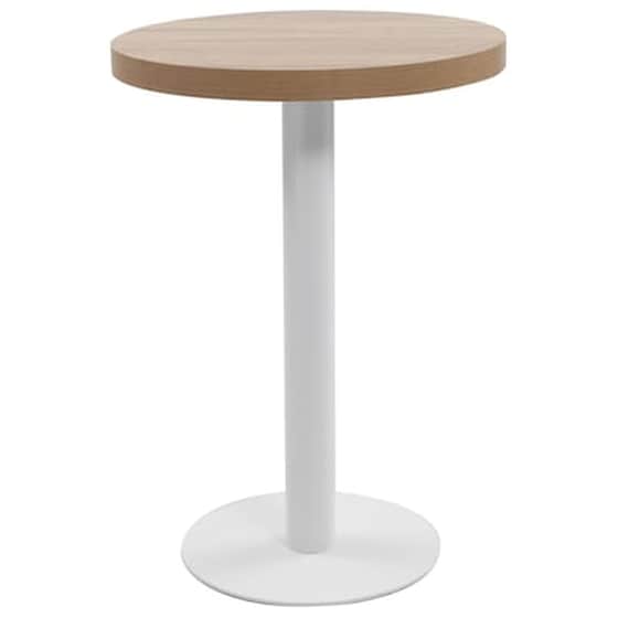 Vidaxl Τραπέζι Bistro Ανοιχτό Καφέ 60 Εκ. Από Mdf image 1