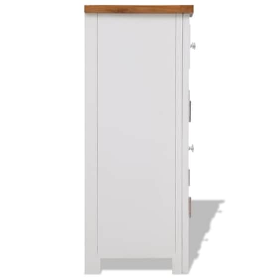 Vidaxl Ντουλάπι / Ψηλός Μπουφές 90 X 33,5 X 83 Εκ. Μασίφ Ξύλο Δρυός image 4