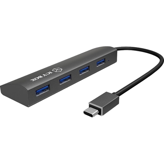 Icy Box IB-AC6405-C USB Hub 4-Port USB 3.0 συμβατό με USB-C image 1