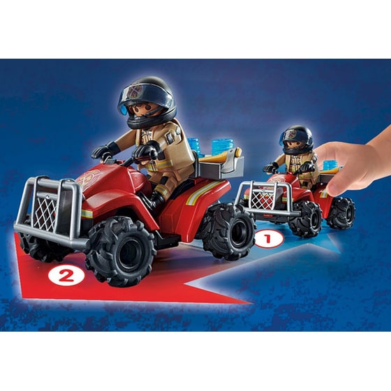 PLAYMOBIL® City Action Πυροσβέστης με γουρούνα 4x4 (71090) image 3