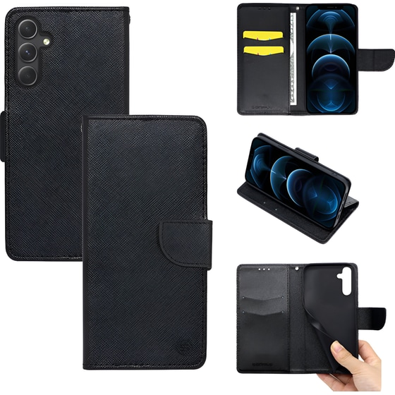Θήκη Samsung Galaxy A14 - Sonique Trend Book - Μαύρο image 3