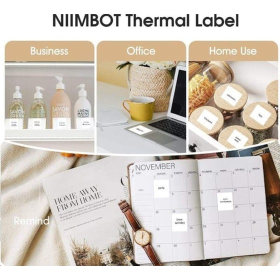 Κασέτα Ετικετογράφου NIIMBOT 50x50mm 150 Ετικέτες - Λευκό image 2