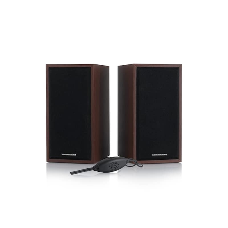 MODECOM Ηχεία 2.0 Modecom Mc-sf05 5W - Black/wood