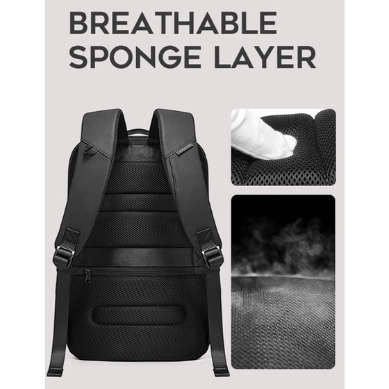 Τσάντα Laptop Bange 7216 Plus 15.6" Αδιάβροχη - Μαύρο image 8