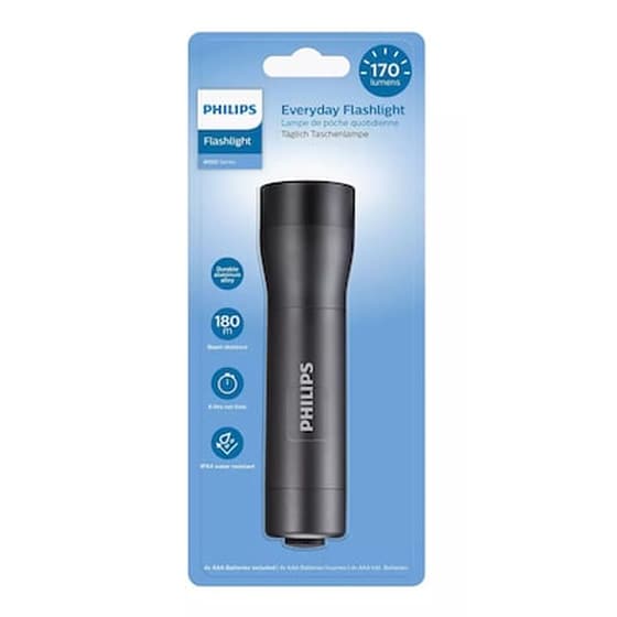 Philips Φορητός Φακός Led Sfl4001t-10, 4000 Series, 170lm, Μαύρος image 1