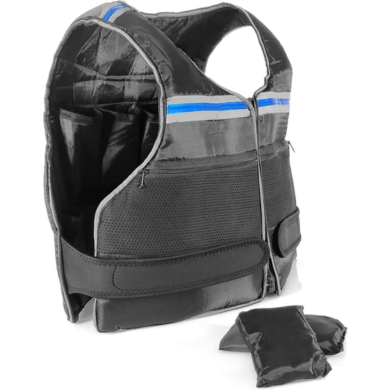 Γιλέκο 10kg Ρυθμιζόμενου Βάρους Amila 44160 - Μαύρο image 1