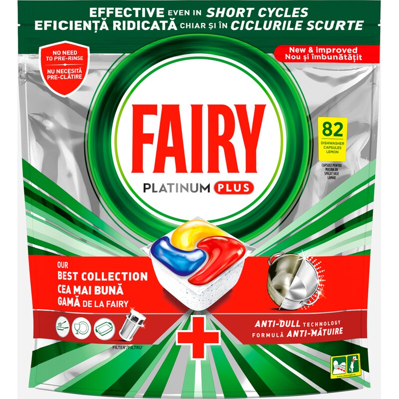 Κάψουλες Πλυντηρίου Πιάτων Fairy Platinum Plus 82 τμχ