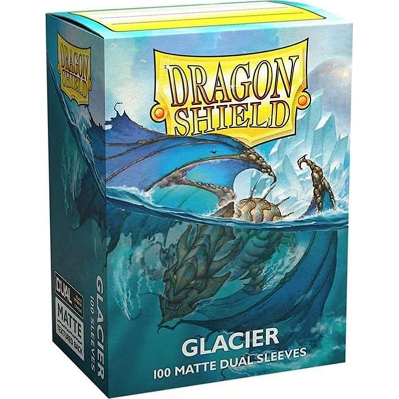 ARCANE TINMEN Glacier Miniom Dragon Shield Standard Matte Dual Sleeves (100 Sleeves)