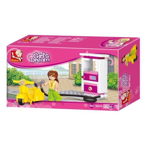 Sluban Τουβλάκια Girls Dream, Petrol Station M38-b0518, 37τμχ image 1
