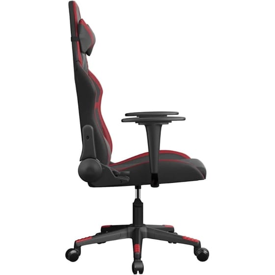 Καρέκλα Gaming VIDAXL 345430 με Ρυθμιζόμενα Μπράτσα από Τεχνητό Δέρμα - Μαύρο / Κόκκινο image 2
