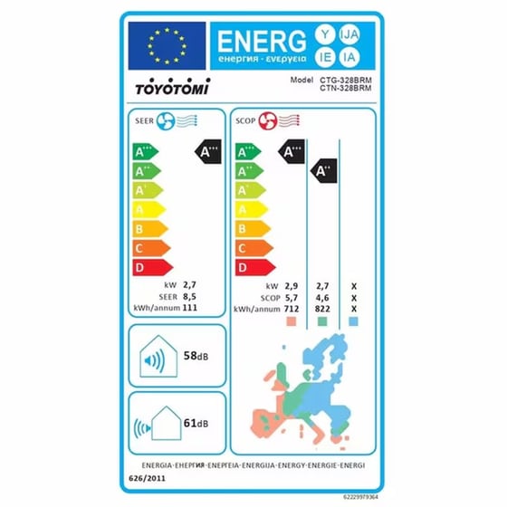 TOYOTOMI Erai Midnight Blue CTN/CTG-328BRM Κλιματιστικό Inverter 9.000 BTU A+++/A+++ με Ιονιστή & WiFi image 12