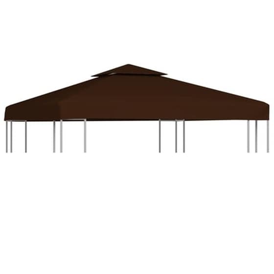 Vidaxl Κάλυμμα Για Κιόσκι 2 Επιπέδων Καφέ 3 X 3 Μ. 310 Γρ./μ² image 1