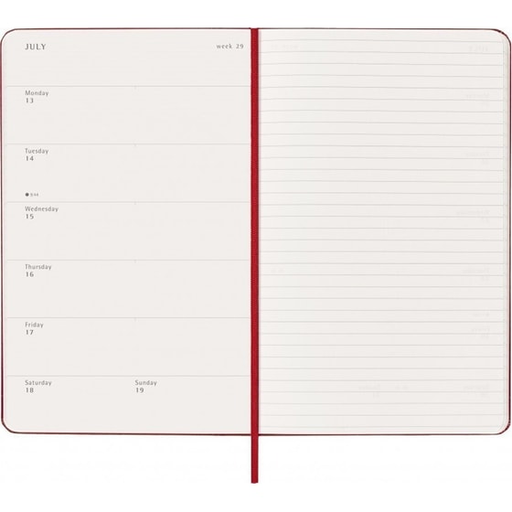 Ημερολόγιο Εβδομαδιαίο Moleskine 2026 12Μ Large Scarlet Red Hard image 3