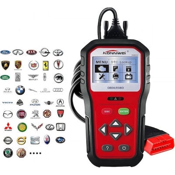 Konnwei Kw818 Διαγνωστικό Αυτοκινήτου Ψηφιακό Obd 2 Με Καλώδιο image 0