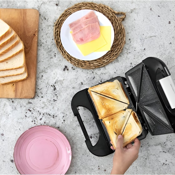 CECOTEC Rock´n Toast Fifty-Fifty CEC-03050 750W Inox Τοστιέρα image 1