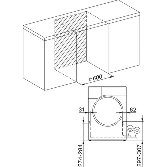 MIELE TWD640WP EcoSpeed 9 kg με Αντλία Θερμότητας Λευκό Στεγνωτήριο Ρούχων image 6