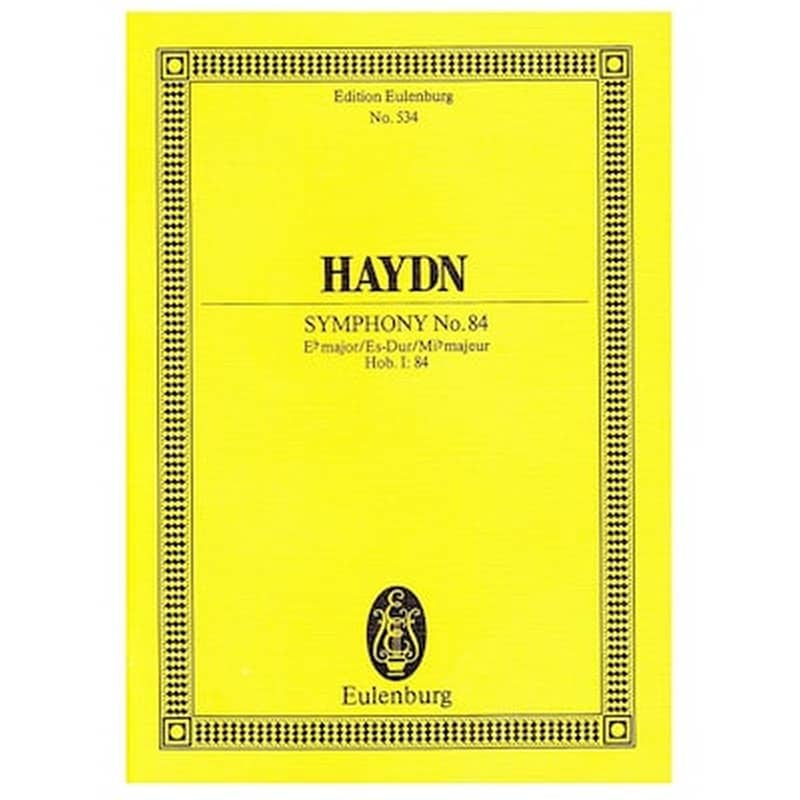 EDITIONS EULENBURG Βιβλίο Για Σύνολα Editions Eulenburg Haydn - Symphony Nr.84 In Eb Major [pocket Score]