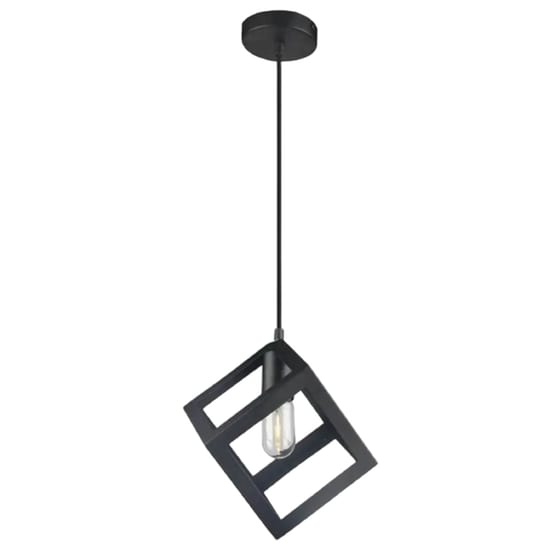 Φωτιστικό Οροφής Μονόφωτο Χατζηκοντίδης C10 Cubio 1 Μεταλλικό - Μαύρο image 0