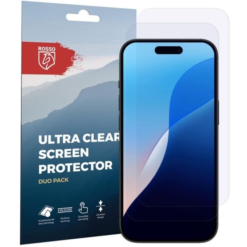 ROSSO Μεμβράνη Προστασίας Οθόνης - Apple Iphone 16 - Rosso Ultra Clear Screen Protector - 2 Τεμάχια (8719246455865)