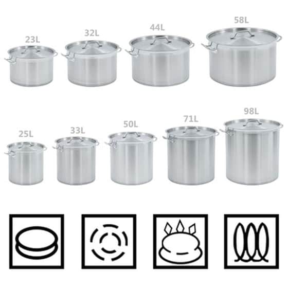 Μαρμίτα VIDAXL Από Ανοξείδωτο Ατσάλι 40 x 26 cm 32 L Inox image 5