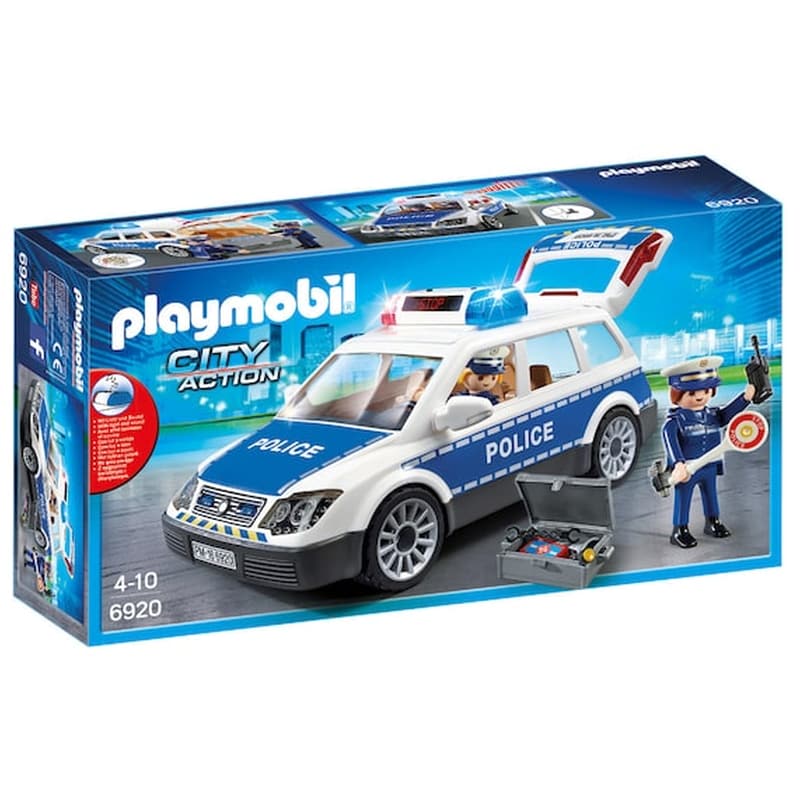 6920 Playmobil Περιπολικό Όχημα Με Φάρο Και Σειρήνα