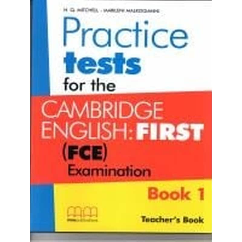 Cambridge English First Practice Tests 1 Teacher s Book