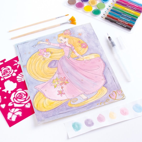 Σετ Ζωγραφικής Make It Real Princess Fashion Design Deluxe Set Watercolor image 6