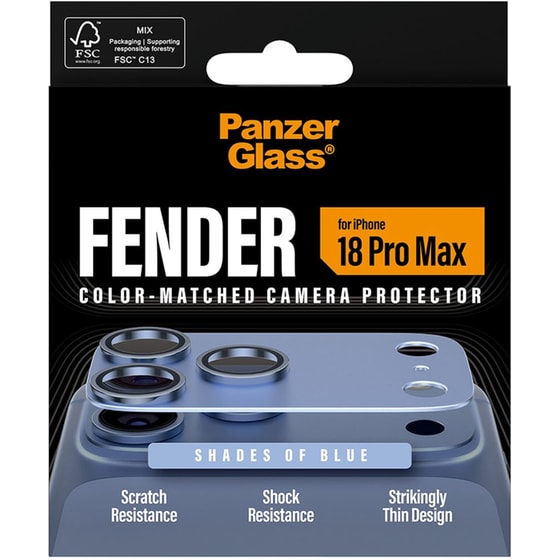 Προστατευτικό καμερών Apple iPhone 18 Pro Max - PanzerGlass Fender Camera Protector - Blue image 4