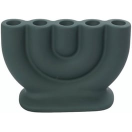 Κηροπήγιο 5 Θέσεων Espiel Κεραμικό 20x8.5x13.5 cm - Πράσινο Ματ