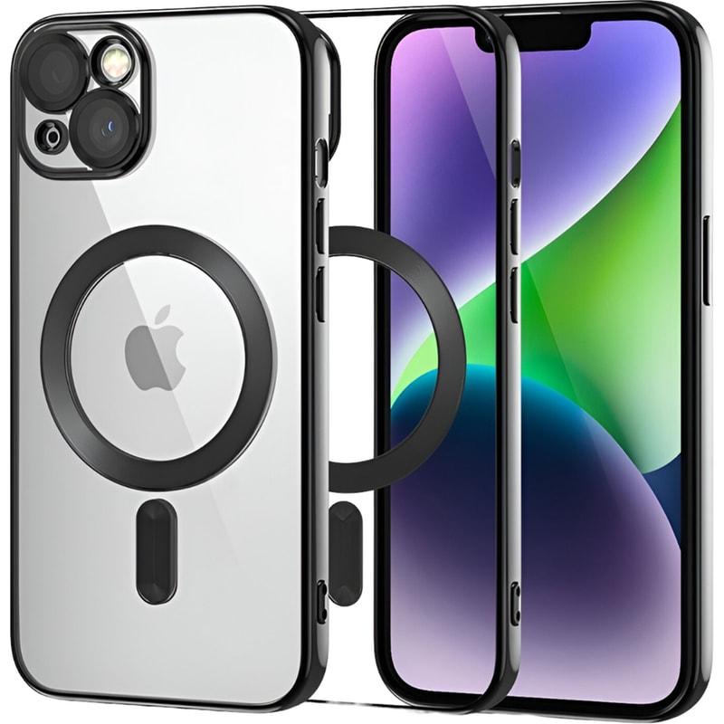 TECH-PROTECT Θήκη Apple iPhone 13 - Tech-Protect MagShine MagSafe με πλαίσιο κάμερας - Black