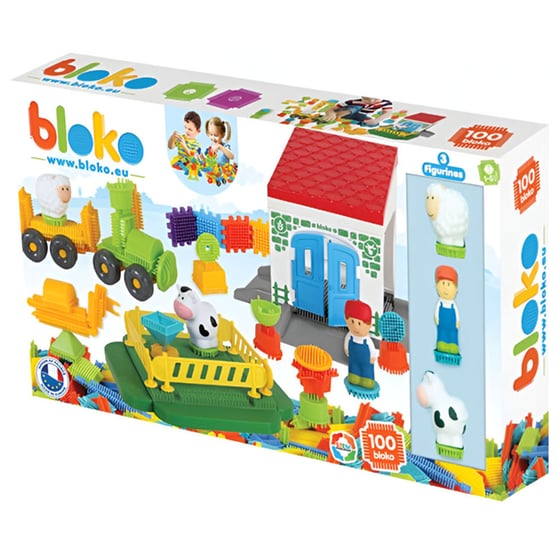 Οδοντωτά Τουβλάκια Με Φιγούρες (100 Κομμάτια) - Farm image 0