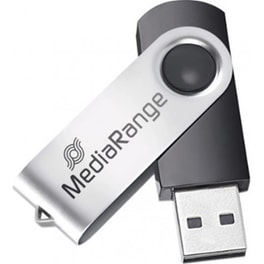 MediaRange 128GB USB 2.0 Stick Ασημί