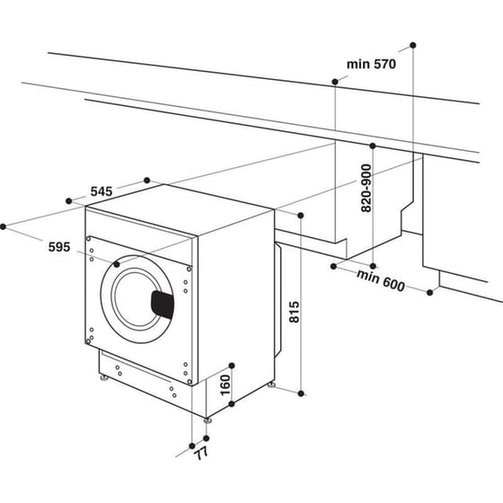 HOTPOINT BI WMHG 91485 EU 9 kg 1.400 Στροφές Εντοιχιζόμενο Πλυντήριο Ρούχων image 15