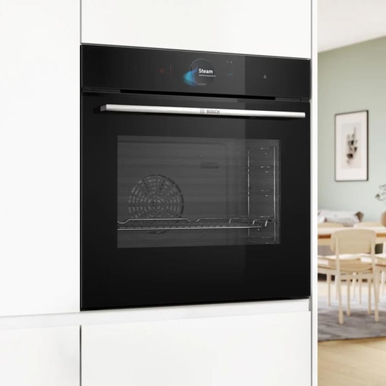 BOSCH Serie 8 HSG7584B1 71 Lt Μαύρο Εντοιχιζόμενος Φούρνος Άνω Πάγκου image 1