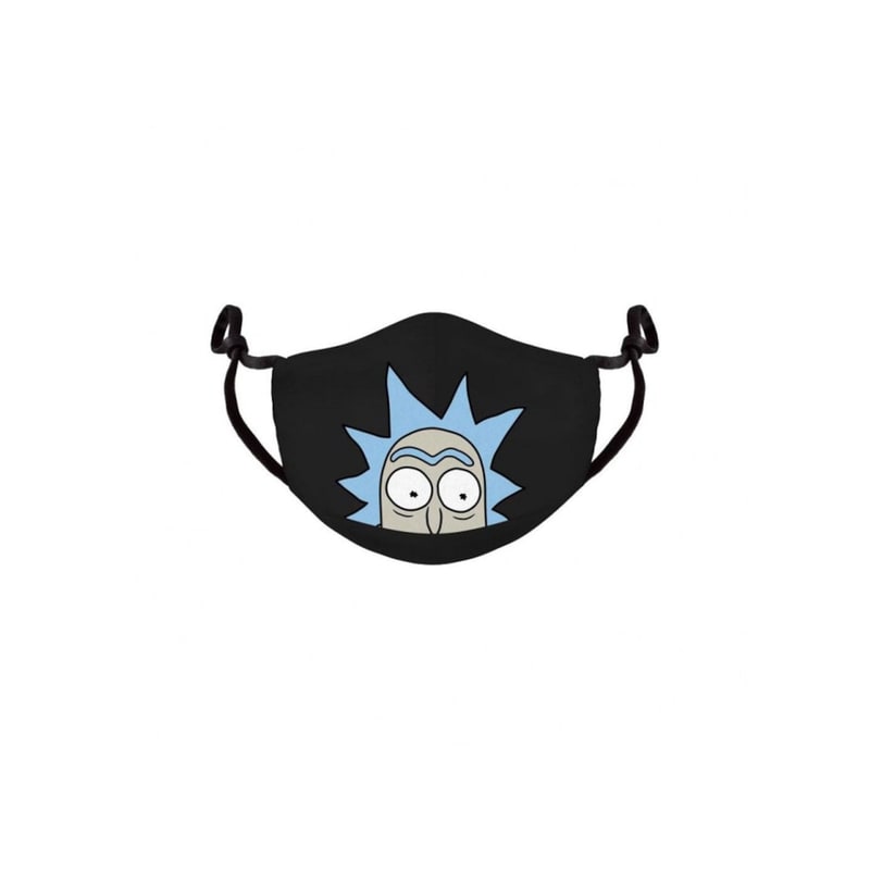 DIFUZED Υφασμάτινη Μάσκα Προσώπου Difuzed Rick and Morty Logo - Μαύρο