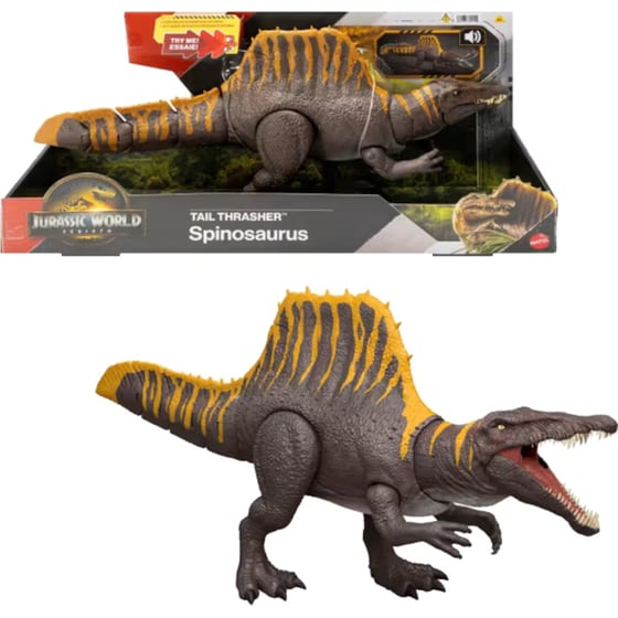 Mattel Φιγούρα Jurassic World Rebirth Tail Thrasher Spinosaurus image 0