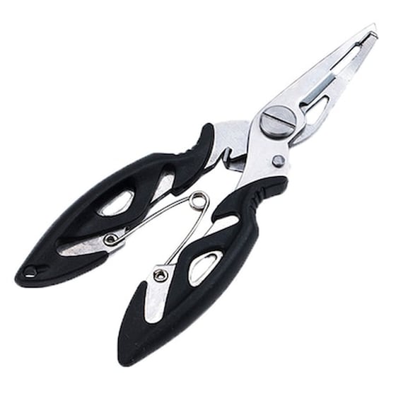 Ανοξείδωτη Πένσα-ψαλιδάκι Ψαρέματος Fish-0003, Με Θήκη, Μαύρο image 0