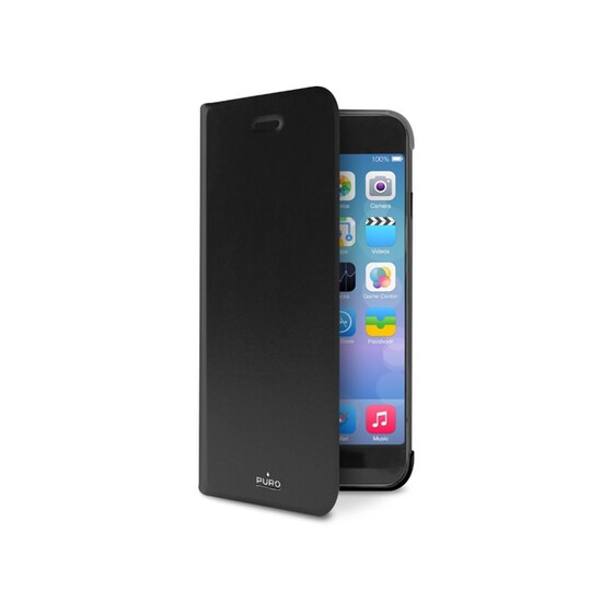 Θήκη iPhone 6/6S Plus - Puro Stand Wallet Μαύρο image 0