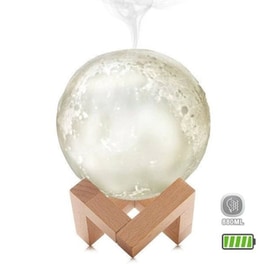 Ανάγλυφο Φωτιστικό Αφής - Υγραντήρας 3d Moon Lamp Led- Oem