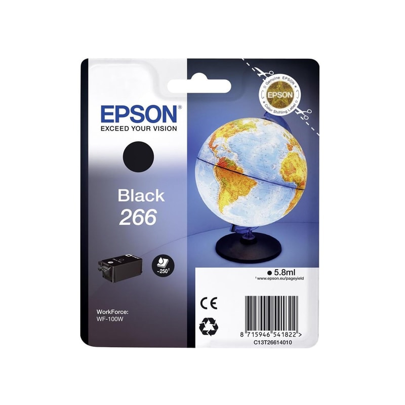 Epson T266 Μαύρο Μελάνι Εκτυπωτή C13T26614010