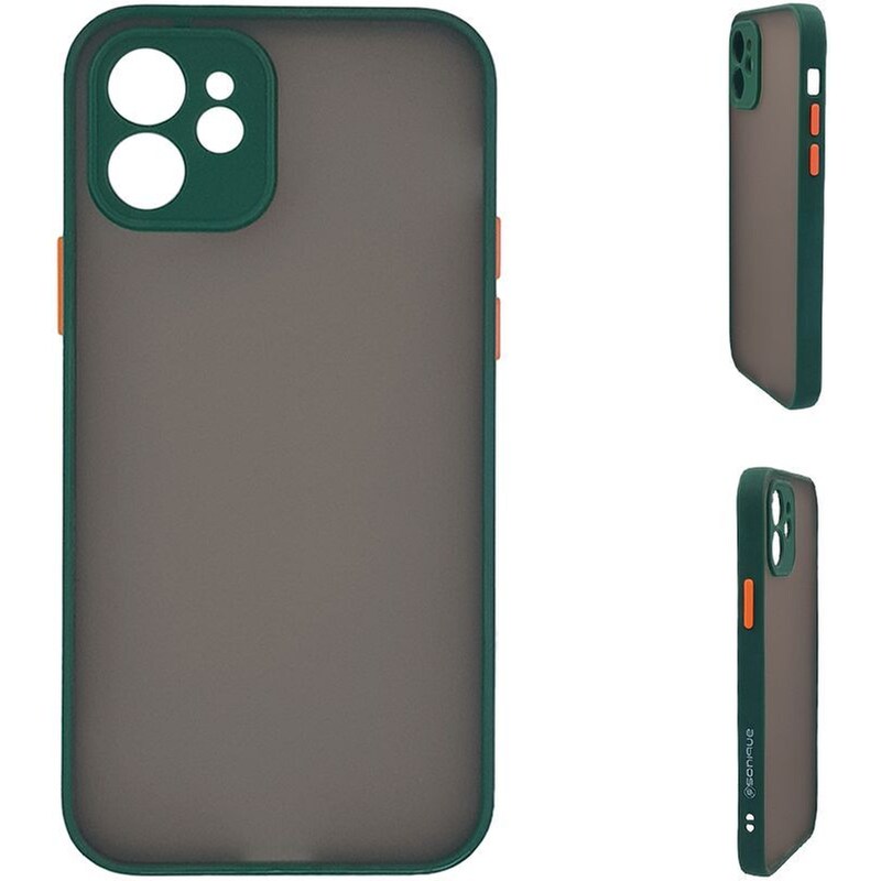 Θήκη Apple iPhone 12 – Sonique Color Button Bumper – Πράσινο