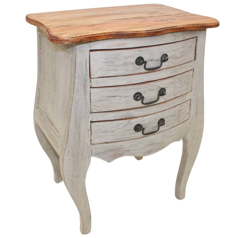 Κομοδίνο Vidaxl Από Μασίφ Ανακυκλωμένο Ξύλο 48x35x64 cm - Καφέ