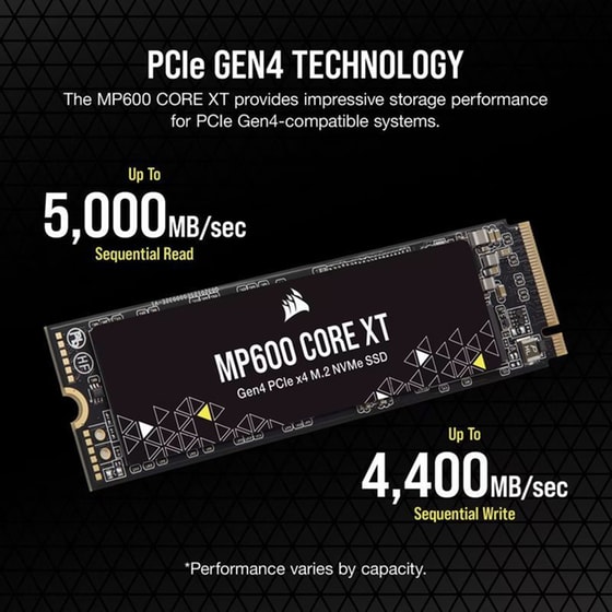 Εσωτερικός SSD Corsair MP600 CORE XT NVMe M.2 4TB PCI Express 4.0 image 17